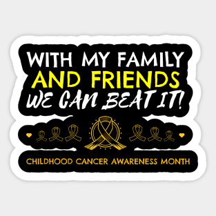 Childhood Cancer Awareness Sticker